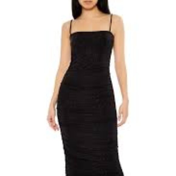 NWT Forever 21 Glitter Knit Bodycon Maxi Dress Sale price - Picture 1 of 8